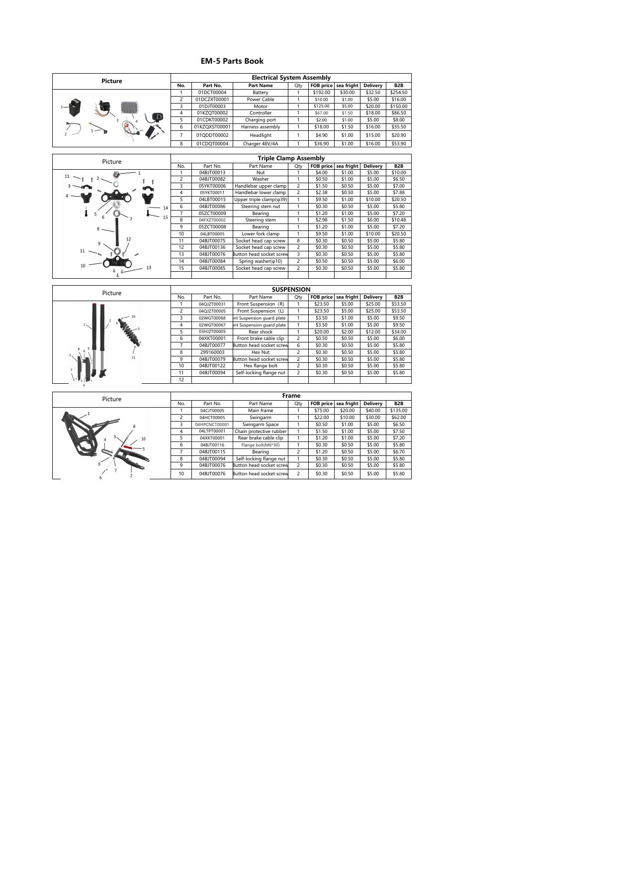 EM-5 parts book diagram page 1