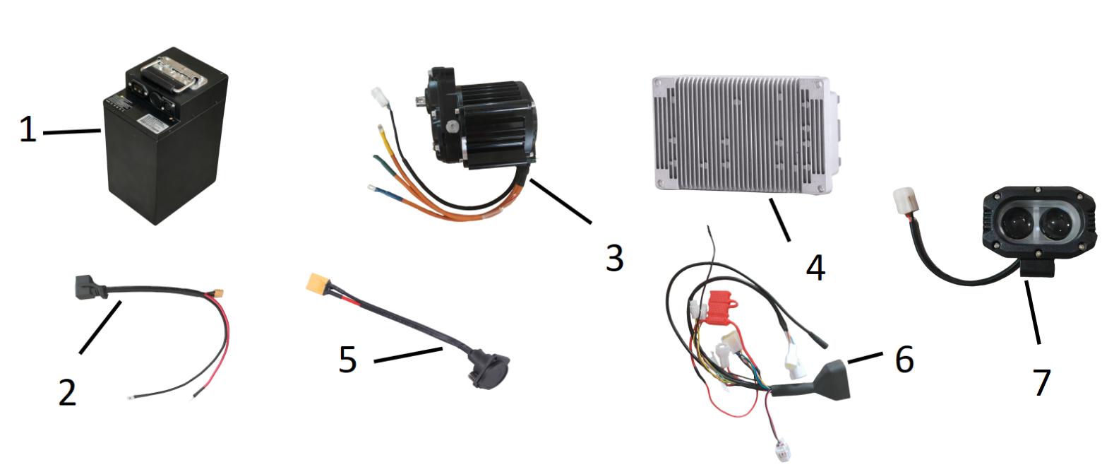 Electrical parts diagram