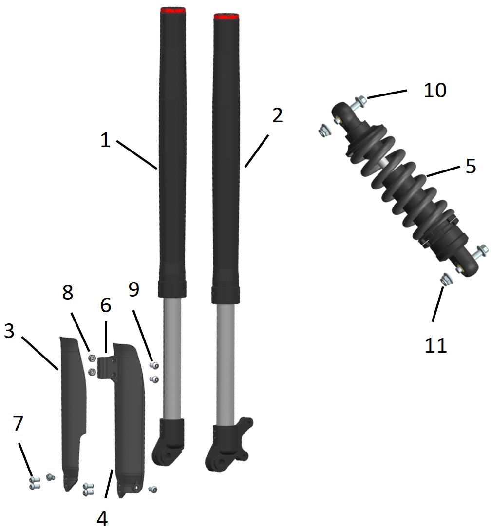 Suspension parts diagram